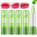 5 pieces aloe vera lipstick set magic temperature color change lip balm long -lasting moisturizer aloe vera jelly lipstick make -up set (set a)