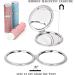 YTZJ Direct Portable Pocket Makeup Mirror for Girls Women Men White Delicate Travel Cosmetic Mirror 1X & 2X Magnification Foldable 2-Sided Beauty Compact Vanity Mirror with 3D Shell Pattern - Buy Online on SooperMarket.com
