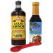Soy Seasoning Variety Pack: Bragg Organic Liquid Aminos 32 oz + Coconut Secret Coconut Liquid Aminos, 8 Oz With Bonus Measuring Spoon
