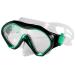 Fpxnb Kids Swim Mask, Swimming Goggles with Nose Cover, Snorkel Mask Diving Mask for Scuba Snorkeling, Anti-Fog Lens Waterproof Socket 180 View Angle Face Mask for Youth Children Junior Teens Black/Green