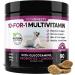 PetHonesty 10 in 1 Dog Multivitamin with Glucosamine - Essential Dog Supplements & Vitamins - Glucosamine Chondroitin, Probiotics, Omega Fish Oil for Dogs Health & Heart- Dog Health Supplies Chicken