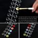 Heemeei 120 Pcs Clear Round False Nail Display Tips with Adhesive Sticker - Nail Art Color Chart Swatch Sticks for Training and Practicing - Buy Online on SooperMarket.com