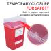 Sharps Container for Home Use and Professional 1 Quart (3-Pack) by Alcedo | Biohazard Needle and Syringe Disposal | Small Portable Container for Travel 1 Quart 3 - Buy Online on SooperMarket.com