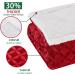 Red Sherpa Christmas Throw Blanket - Cozy Fluffy Reversible Flannel Fleece - 50x60 inches - Perfect for Couch, Sofa, Bed - Warm & Plush - Buy Online on SooperMarket.com