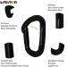 Fusion Climb 6-Pack Quickdraw Set - 11cm with Contigua Straight Gate Carabiner - Orange/Orange - Buy Online on SooperMarket.com