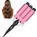 Curling Iron Wand 3 Barrel Curling Iron Wand Adjustable Hair Curler Waver Crimper Hair Styling Tool ( 32mm) Pink 32mm - Buy Online on SooperMarket.com