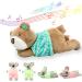 EAQ Baby soft toy newborn baby plush soft toys for 0-6 moths koala stuffed plush toys baby musical toys for newborn baby girl gifts music box Newborn Boy Girl Shower Gift (BEAR)