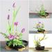 WANDIC Ikebana Flower Vase with Kenzan Flower Frog - Black Spotted | Flower Arrangement Supplies for Home Decoration - Buy Online on SooperMarket.com