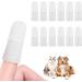 Adiwo Dog Toothbrush Finger 12 Pcs Reusable Dog Finger Toothbrush Anti-Plaque 360 Full-Surrounded Bristles Dog Tooth Brush Efficient Dog Teeth Cleaning Products for Dogs and Cats