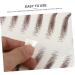 Baluue 63 Sheets Waterproof Eyebrow Stickers Imitation Eyebrow Stick on Eyebrows Makeup Brow Sticker Brown - Buy Online on SooperMarket.com