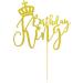 Arthsdite King Birthday Cake Topper Boy Prince 1st 2nd 3rd 10th 13th 18th 21st 30th 40th 50th Birthday Cake Topper/Gender Reveal Party Decorations - Gold Glitter - Buy Online on SooperMarket.com