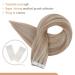 FSHINE 40cm Real Hair Tape Extensions - Ash Blonde Highlight 20 Remy Hair Pieces Invisible Adhesive #18P613 - Quality Bleaching Blonde Hair Extensions - Buy Online on SooperMarket.com