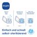 MAM Start Schnuller 2 Set for Newborns | Eco-Friendly Silicone Pacifiers with Box | 0-2 Months Snail/Fox Design | Sustainable Baby Care - Buy Online on SooperMarket.com
