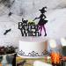 Halloween Birthday Witch Cake Topper for Ghost Bat Cat Themed Girl Lady Women Happy Halloween Birthday Cake Decoration Witches Autumn Fall Season All Souls' Day Bday Party Celebration Supplies - Buy Online on SooperMarket.com