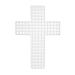 Cousin DIY #7 Size Plastic Stitching Canvas, Round 3", 10/Pkg
