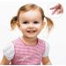 300PCs Transparent Mini Elastic Hair Ties - Perfect for Children's Hair Wedding Styles & More (Black) - Buy Online on SooperMarket.com