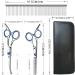 Jiasoval 4-in-1 Dog Grooming Kit with Safety Round Tip - Professional Scissors Set for Dogs & Cats - Includes Steel Comb and Leather Pouch - Buy Online on SooperMarket.com