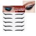 Stick On Glitter Eyeliner Strips | Instant -Adhesive Eyeliner Stencil Sparkle 5 Pairs Makeup Eyeliner Stickers Sticker Eyeliner for Party Eye Makeup Tool Eyeliner Tool Bukisa silver (five pairs)
