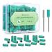 Small Sanding Bands for Nail Drill 240 Fine Grit Mini Sanding Bands with 3.1mm Mandrel Bit 80Pcs Nail Sanding Bands Nail File Drill Bits Set for Acrylic Nail Gel Removing Shaping Manicure Green Green #240 Grit