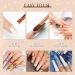 Saviland 7 PCS Kolinsky Acrylic Nail Brush Set for Acrylic Application - Golden Brushes for Nail Extension, Carving - Home DIY and Salon Use - Sizes 4/6/8/10/12/14/16 - Buy Online on SooperMarket.com
