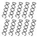 DEFUTAY 10PC Spiral Hair Pins  Twist Hair Pins Corkscrew Hair Pins Spin Pins Non-Scratch Round Clip for Women Hair Style DIY (Black)