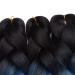 Buy Tess Braids Extensions - 60cm Jumbo Kanekalon Hair Braids (3 Pack: Black/Blue/Pink) for Box Braids - 100g Bundles - Ombre Hair Extensions - Buy Online on SooperMarket.com