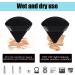 8 Pcs Cotton Powder Puff Set for Makeup - JASSINS Triangle Super Soft Puffs for Concealer, Loose Powder, Foundation - Black - Buy Online on SooperMarket.com