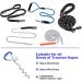 JETOP Heavy Duty Dog Stake & 10 ft Dog Chains Steel Spiral Ground Dog Spike for Outdoor Yard and Camping Dog Camping Accessories for Puppy Pet and Medium Dogs (176 lbs of pull) (Blue) - Buy Online on SooperMarket.com