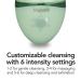 Brightline Sonic Rechargeable Electric Facial Cleansing Brush System | 6 Intensity Settings | 3 Scrub Brush Heads | Green - Buy Online on SooperMarket.com