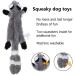 Stuffingless Dog Toy Squirrel Raccoon Squeaky Plush Dog Toy Stuffingless Dog Chew Toy for Small Medium Dogs - 2 Pack 45cm 2 Packs 45cm - Buy Online on SooperMarket.com