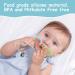Vicloon Baby Teething Rings Clip Set - Cooling & Soothing Toys for Newborns - Safe Silicone Teething Ring (Blue/Grey/Orange/Green) - Buy Online on SooperMarket.com