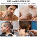 Hatteker Hair Cutting Kit Pro - Professional Barber Clippers for Men - Cordless Beard Trimmer - IPX7 Waterproof - Buy Online on SooperMarket.com