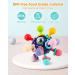 Vanmor Baby Teether Toy | Sensory Chew Teething Ball Rattle | Montessori Grasping Activity | 0-6 Months | Blue - Buy Online on SooperMarket.com