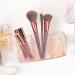 Clear Acrylic Makeup Brush Holder - 3-Compartment Vanity Organizer for Skincare & Makeup Storage | HBlife - Buy Online on SooperMarket.com