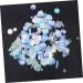 STOBOK 4 Packs DIY Pearls Spacer Beads Loose Sequins Paillettes Glitter Powder Super Flash White Whitex2pcs 2x1.2x0.1cmx2pcs - Buy Online on SooperMarket.com
