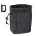 LIVANS Tactical Molle Dump Pouch, Magazine Recovery Pouch Drastring Ammo Bag Belt Utility Fanny Adjustable Military Holster Bag Outdoor for Airsoft Paintball Hunting Gear Black