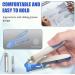 Dr. MODE Easy Grip 360 Rotary Toenail Clippers for Men Seniors - Ultra Sharp Stainless Steel Nail Cutters with Long Handle and Nail File - Buy Online on SooperMarket.com
