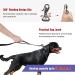 Hands Free Running Dog Lead - Retractable 7FT Long Training Leash for Medium Large Dogs - Reflective Nylon Tape - Ideal for Walking, Hiking, Jogging - Car Seat Belt Leash - Black - Buy Online on SooperMarket.com