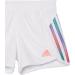 adidas Girls' Large White 3 Stripe Mesh Shorts with Elastic Waistband - Buy Online on SooperMarket.com