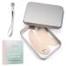 Creamify eye pads reusable from 100% medical silicone in high -quality storage box environmentally friendly Eye pads with eye cream applicator made of metal reduces folds and fine lines