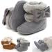 Yinuoday Winter Baby Girls Snow Boots - Warm Prewalker Newborn Shoes, Anti-Slip Infant Gray (6-12 Months) - Buy Online on SooperMarket.com