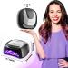 MelodySusie LED UV Nail Lamp Salon - Professional Gel Nail Dryer with 3 Timer Controls in Classic Black - Buy Online on SooperMarket.com