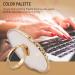Dawafit 1 Pc Resin Stone Color Nail Art Ring Palette Finger Ring Plate Acrylic Uv Gel Polish Cream Foundation Mixing Nail Art Equipment - Buy Online on SooperMarket.com