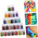 NUOBESTY Textiles Dying Supplies 24pcs Tie Dye Powder Color Powder Cable Tie Aldult Child DIY Tie-dye Pigment - Buy Online on SooperMarket.com