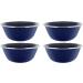 4 Pack Enamel Camping Bowls - Blue Finish for Camping, Hiking & Picnics - Buy Online on SooperMarket.com
