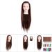 Hair Styling Head for Hairdressers - Thick Natural-Looking Training Head (Dark Brown) for Professional Use - Buy Online on SooperMarket.com