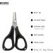 Booms Fishing S01 Braided Line Scissors Cutter | Saltwater/Freshwater Shears with Retractor | Black Serrated Fishing Tool - Buy Online on SooperMarket.com