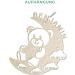 LAUBLUST Night Light Bear in the Moon - Personalized Baby Gift for Birth & Baptism - LED Natural Lighting for Kids - Buy Online on SooperMarket.com