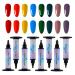 16-Color Narina Artist Palette with Mixing Pad & Mini Palettes - High Pigment Nail Art | 24 Grids Solid Colors International Shipping - Buy Online on SooperMarket.com