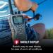 Cobra MR HH350 FLT Handheld Floating VHF Radio - 6W, Submersible, Noise-Canceling Mic, Backlit LCD, NOAA Weather, Memory Scan - Grey - Buy Online on SooperMarket.com